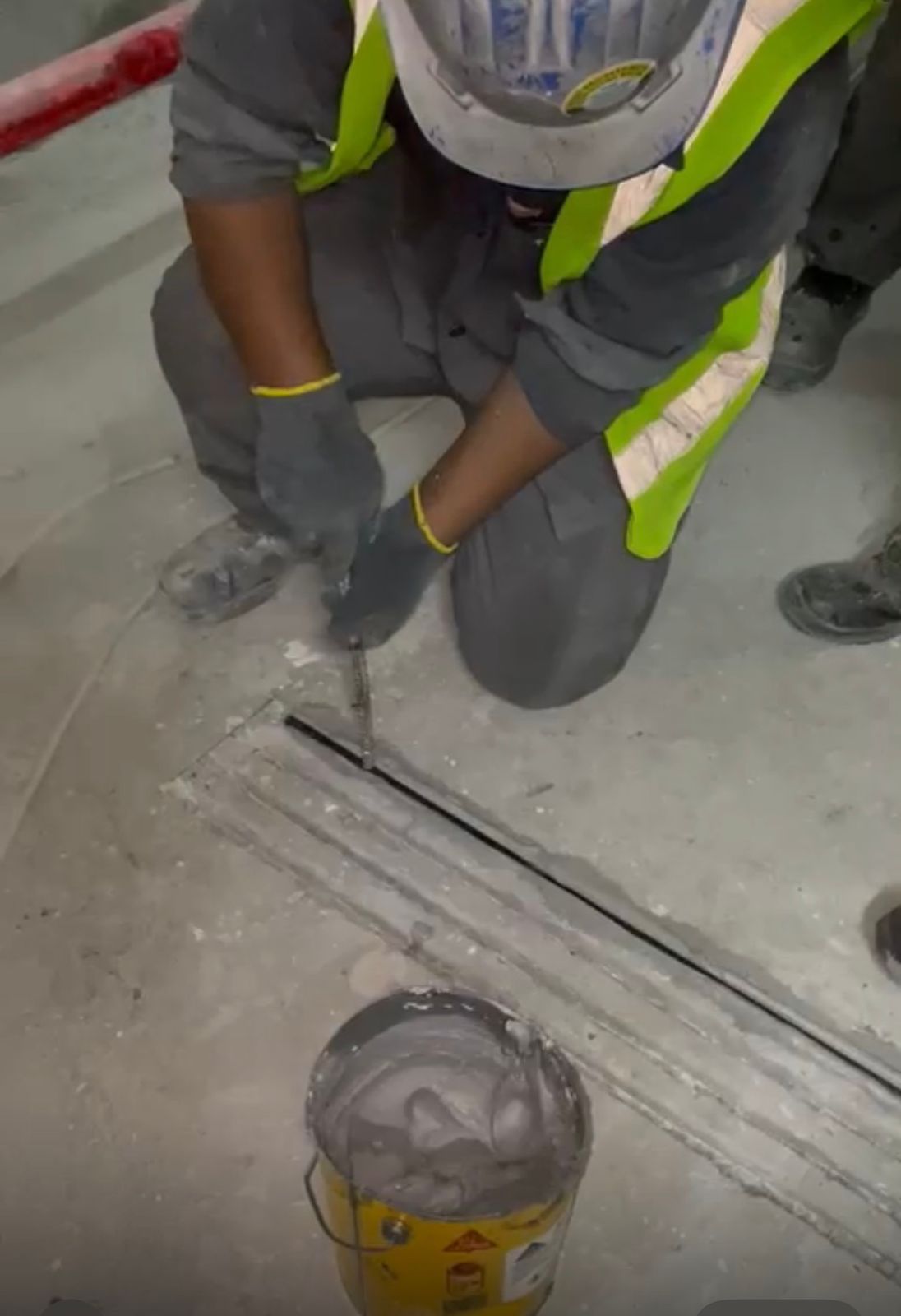 Crack injection repair using Sika materials