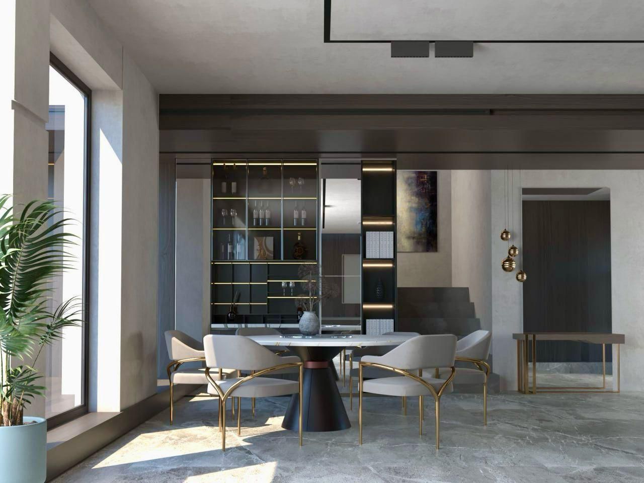 Luxury dining room with premium finishes Abu Dhabi