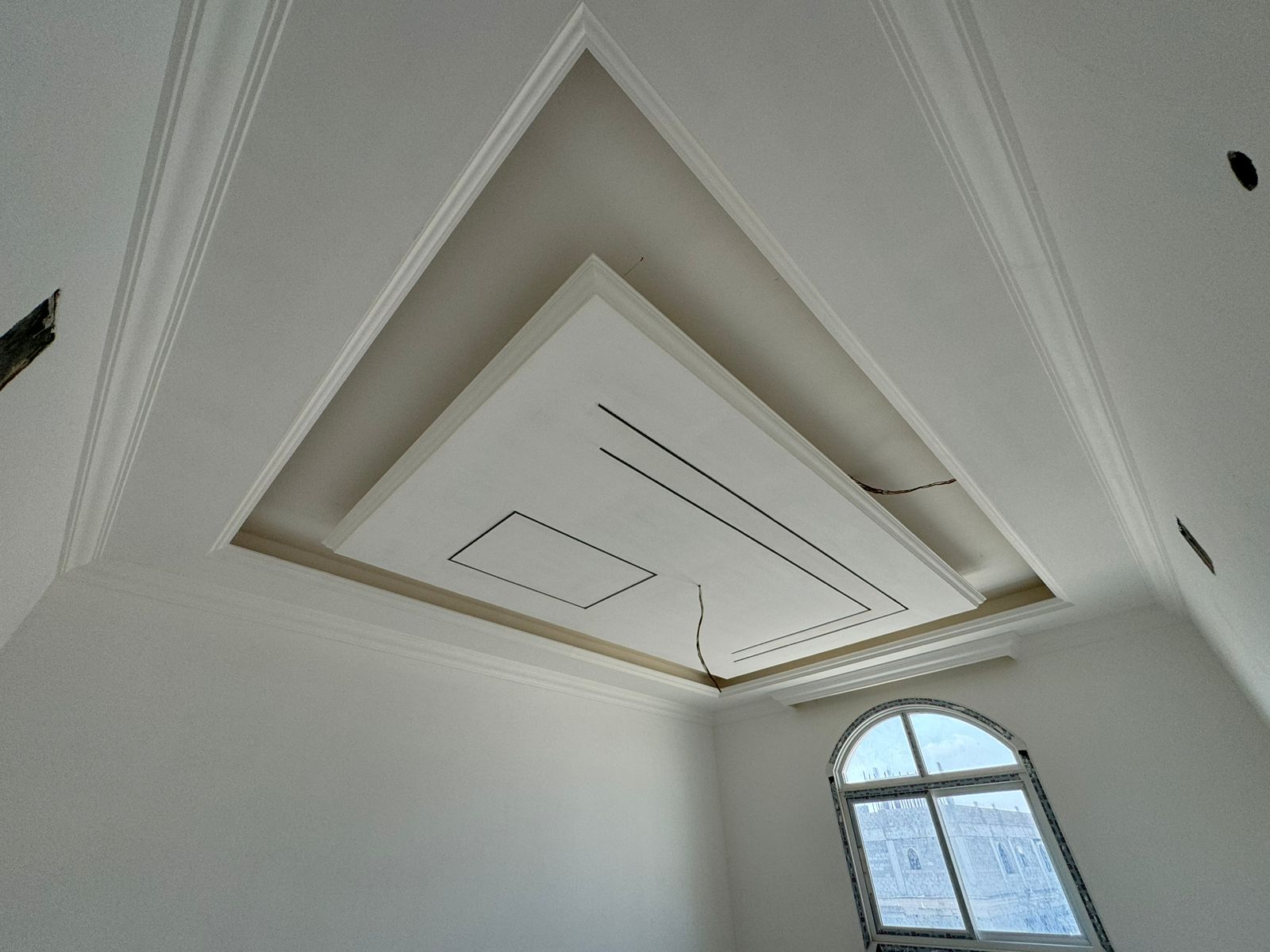 Decorative gypsum ceiling design Abu Dhabi villa