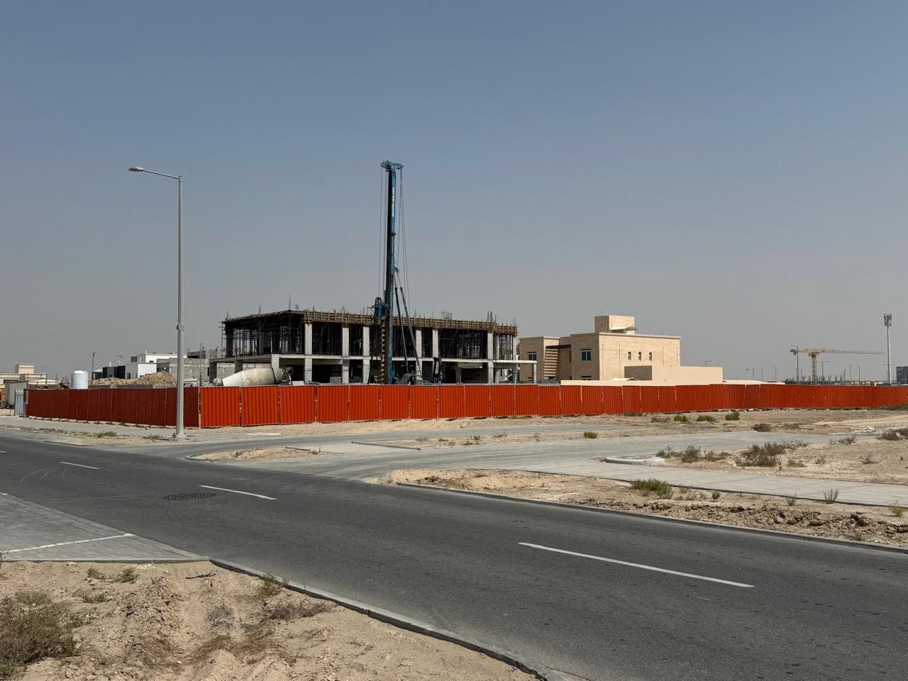 Construction site from road