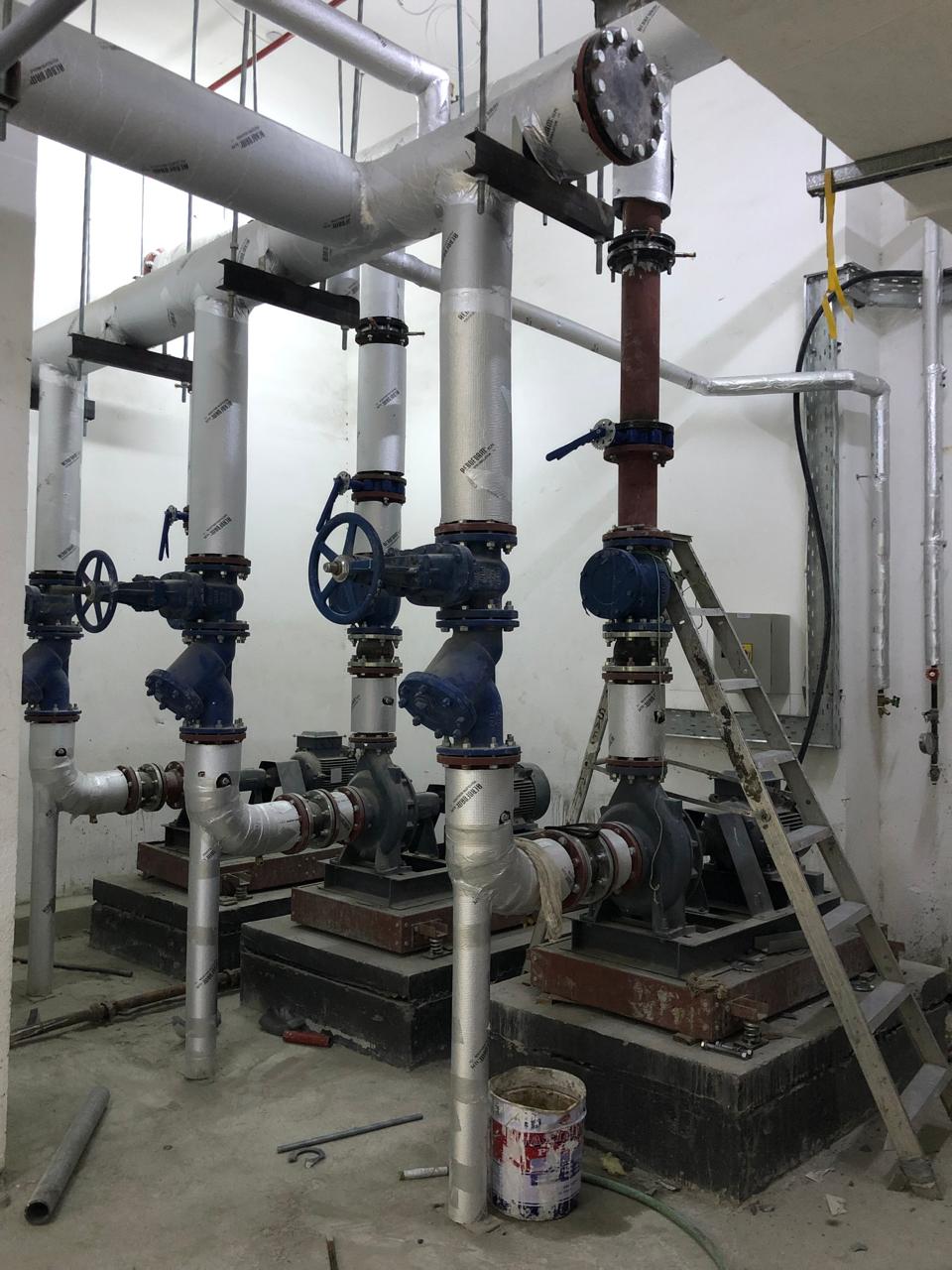 Pump room – MEP works contractor Abu Dhabi