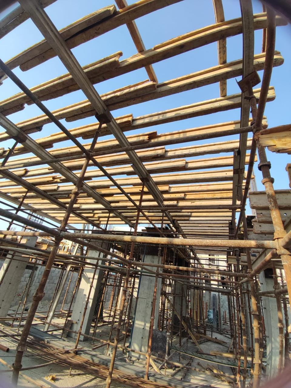 Scaffolding and superstructure works